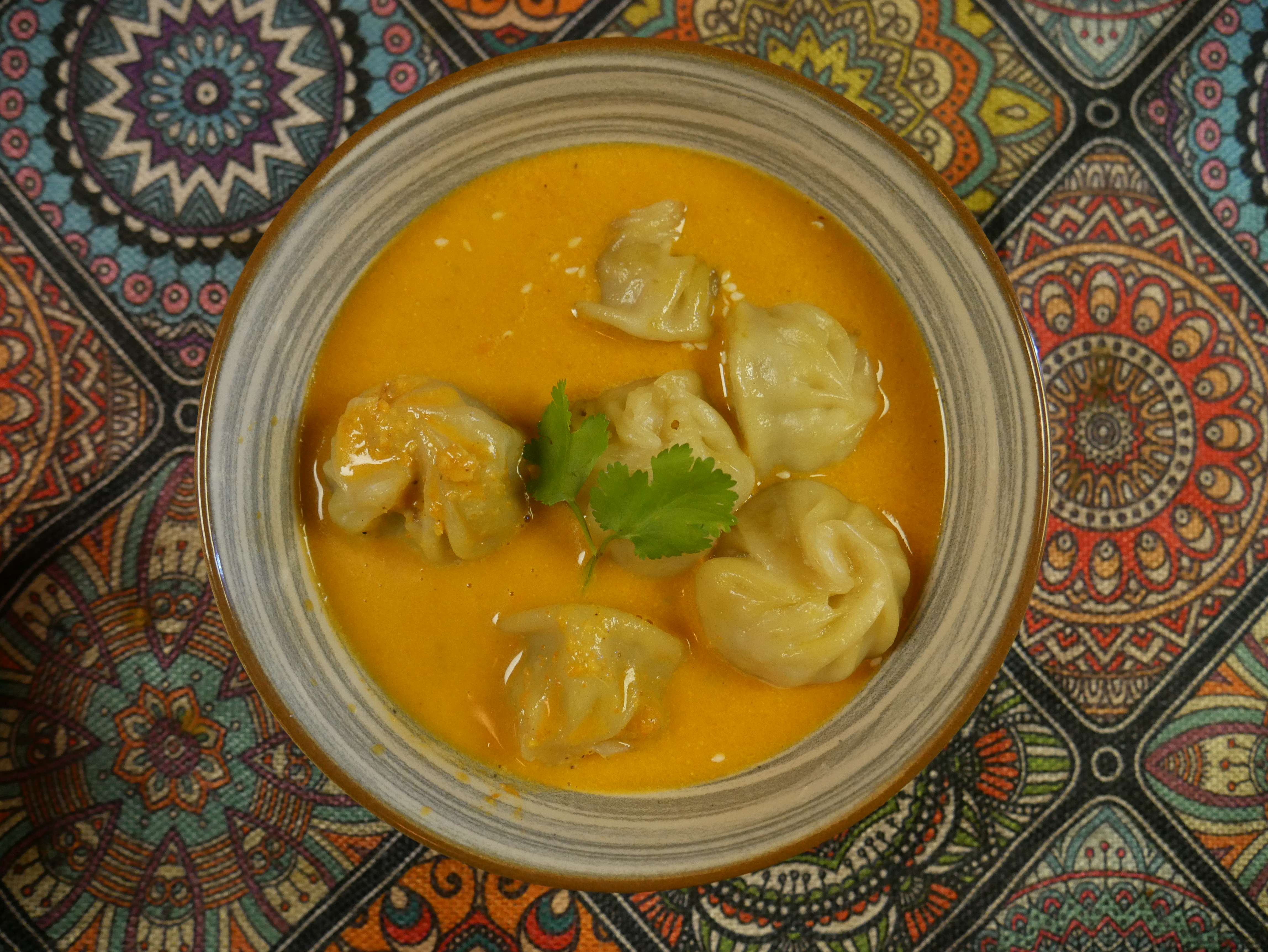 Mutton Momo with Soup